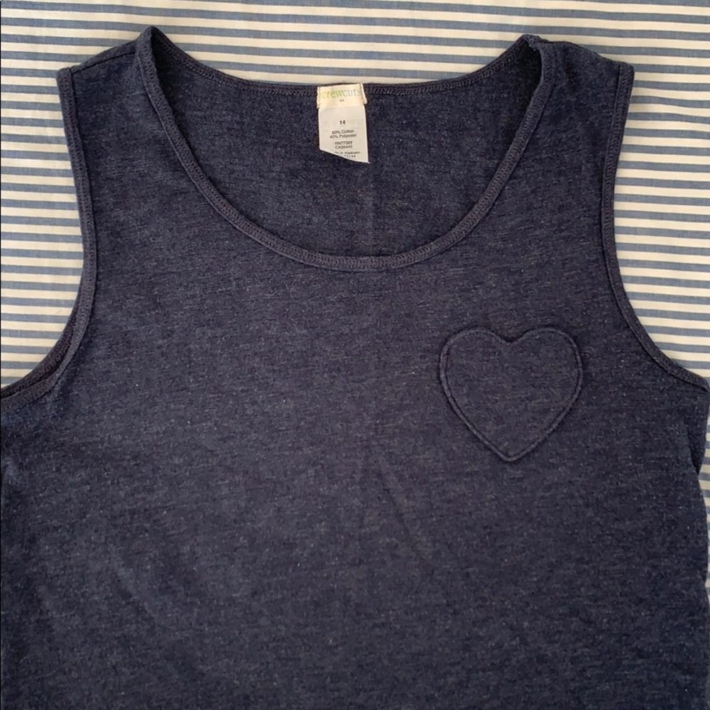 Girls’ Heart Pocket Tank Top